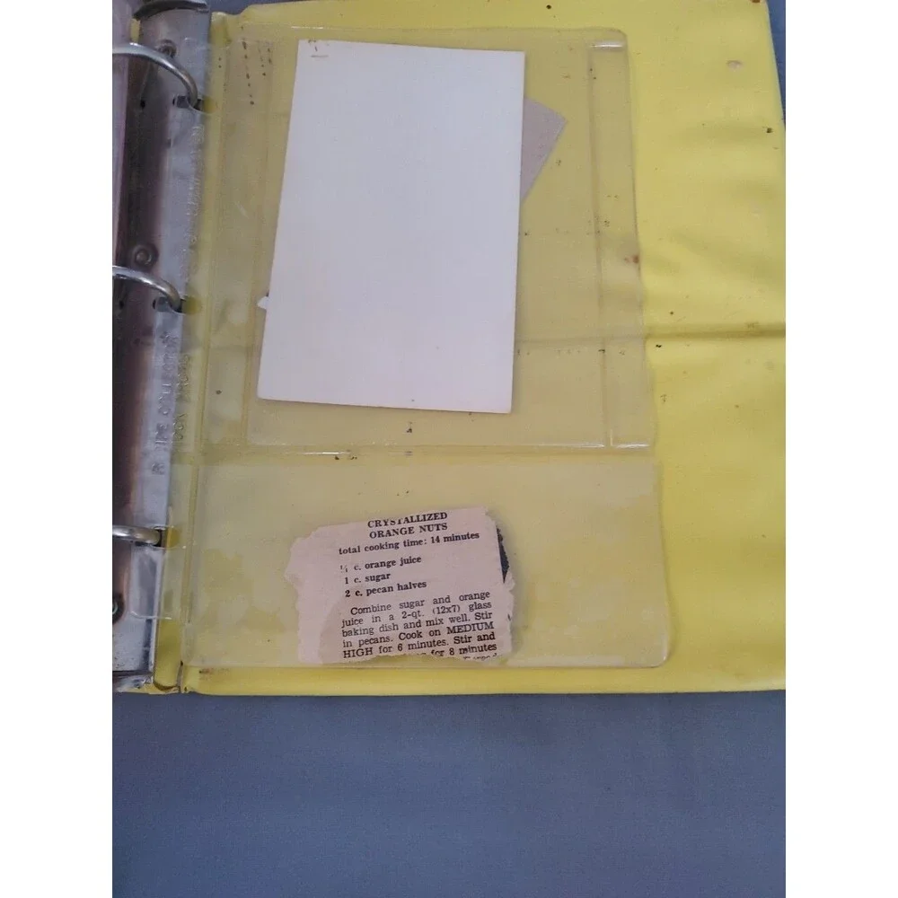 Vtg Deluxe Recipe Binders W/ Inserts The Recipe Collector Books Over 150 Recipe